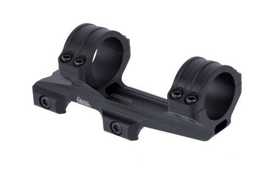 Daniel Defense 30mm two ring rifle scope mount features a durable hardcoat anodized black finish